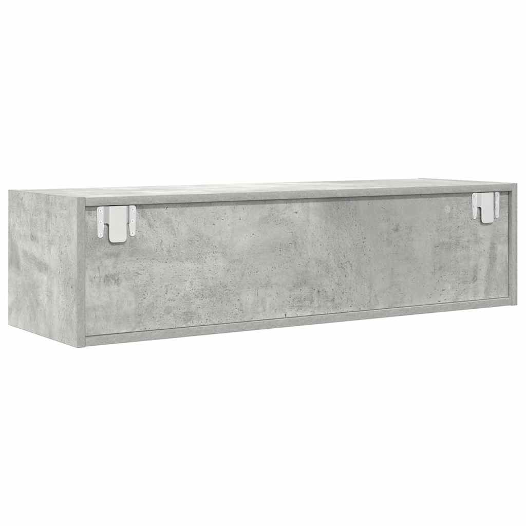 TV Cabinet Concrete Grey 100x31x25,5 cm Engineered Wood