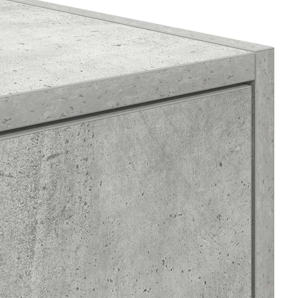 TV Cabinet Concrete Grey 100x31x25,5 cm Engineered Wood