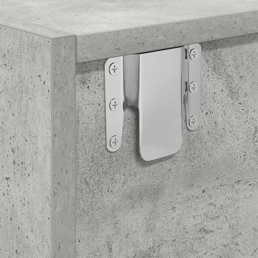 TV Cabinet Concrete Grey 100x31x25,5 cm Engineered Wood
