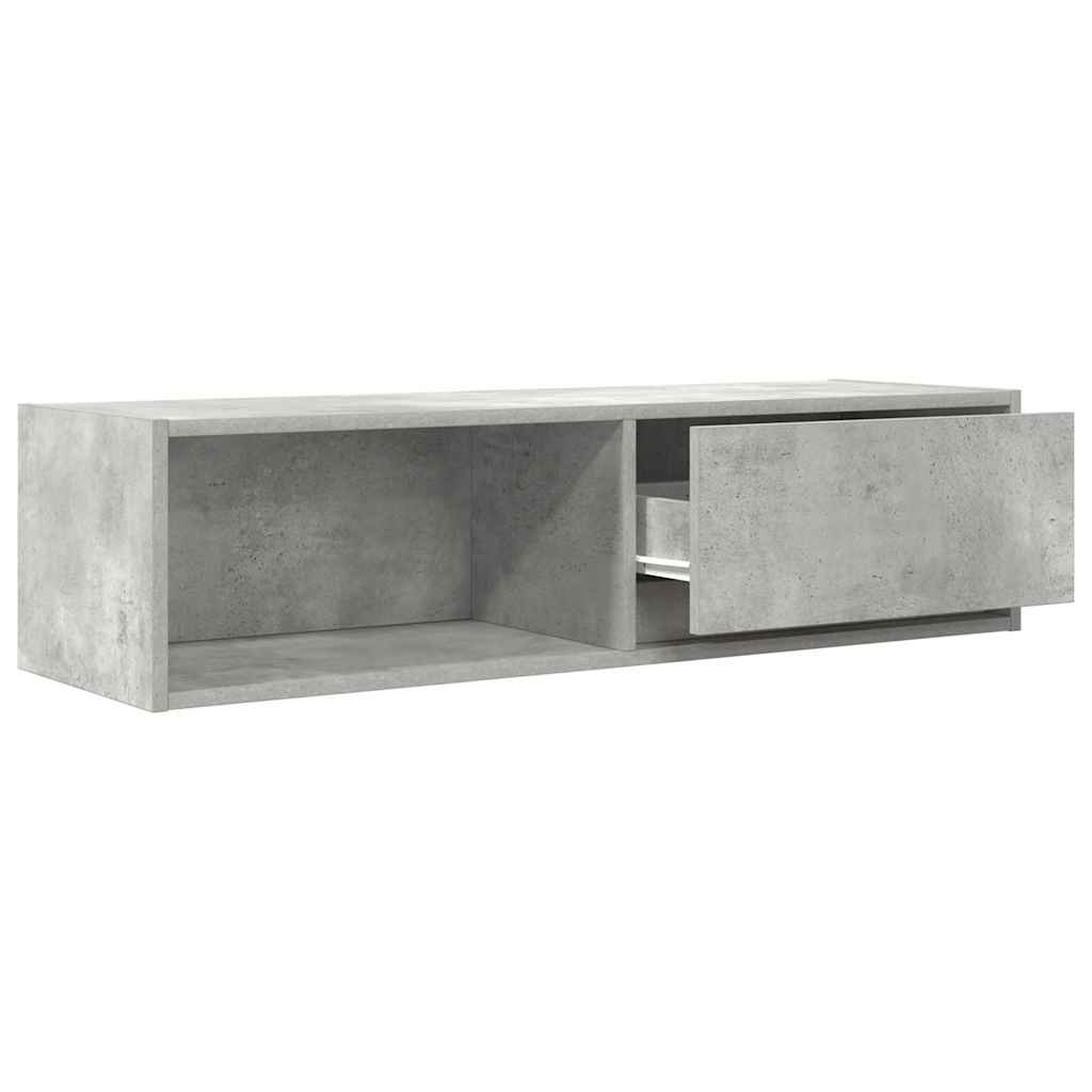 TV Cabinets 2 pcs Concrete Grey 100x31x25,5 cm Engineered Wood
