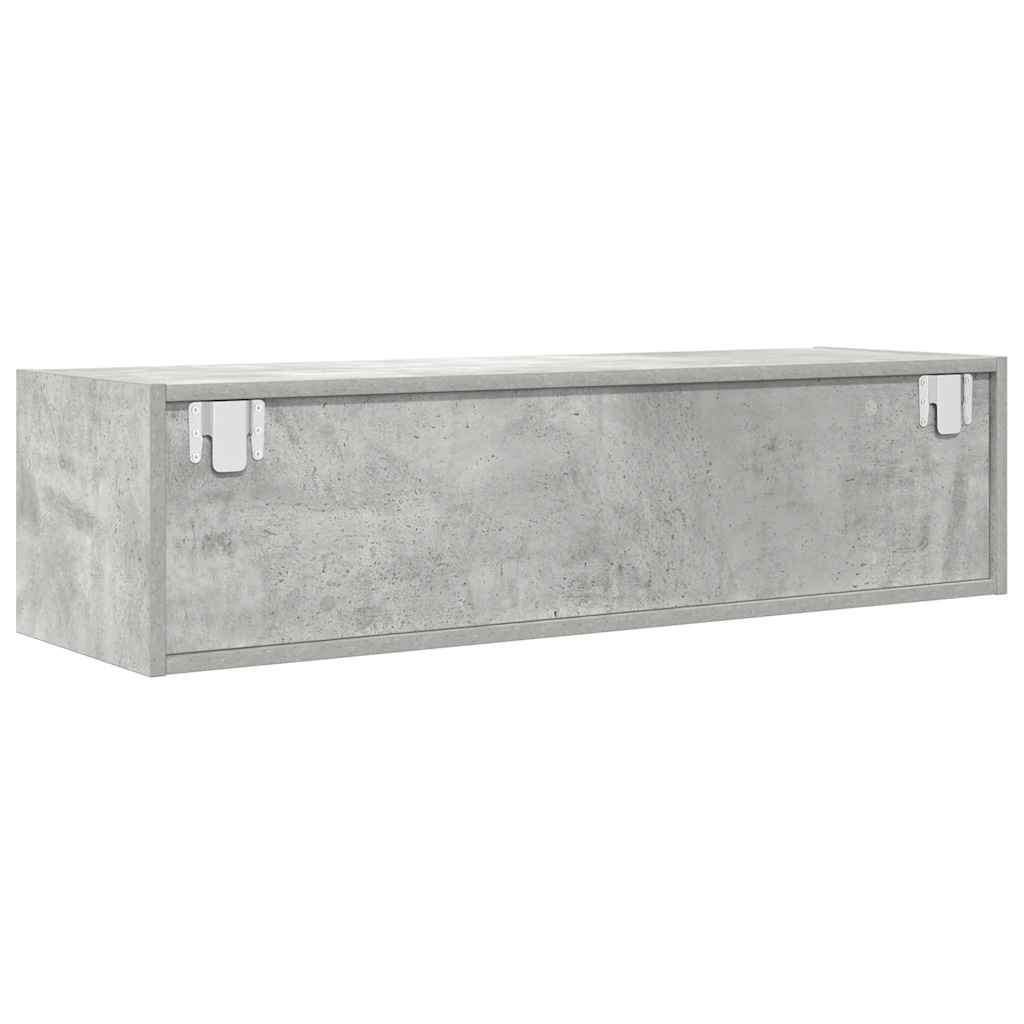 TV Cabinets 2 pcs Concrete Grey 100x31x25,5 cm Engineered Wood