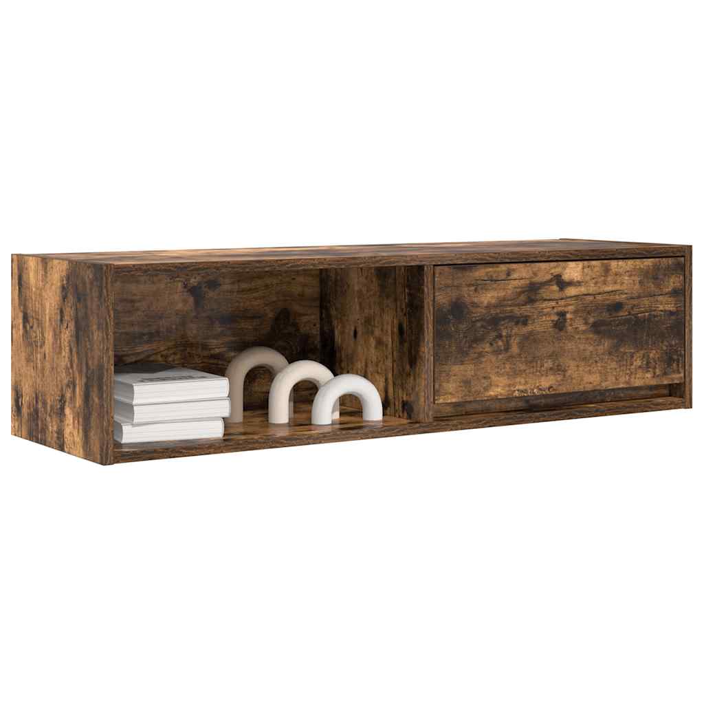 TV Cabinets 2 pcs Smoked Oak 100x31x25,5 cm Engineered Wood