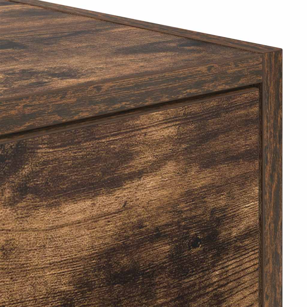 TV Cabinets 2 pcs Smoked Oak 100x31x25,5 cm Engineered Wood