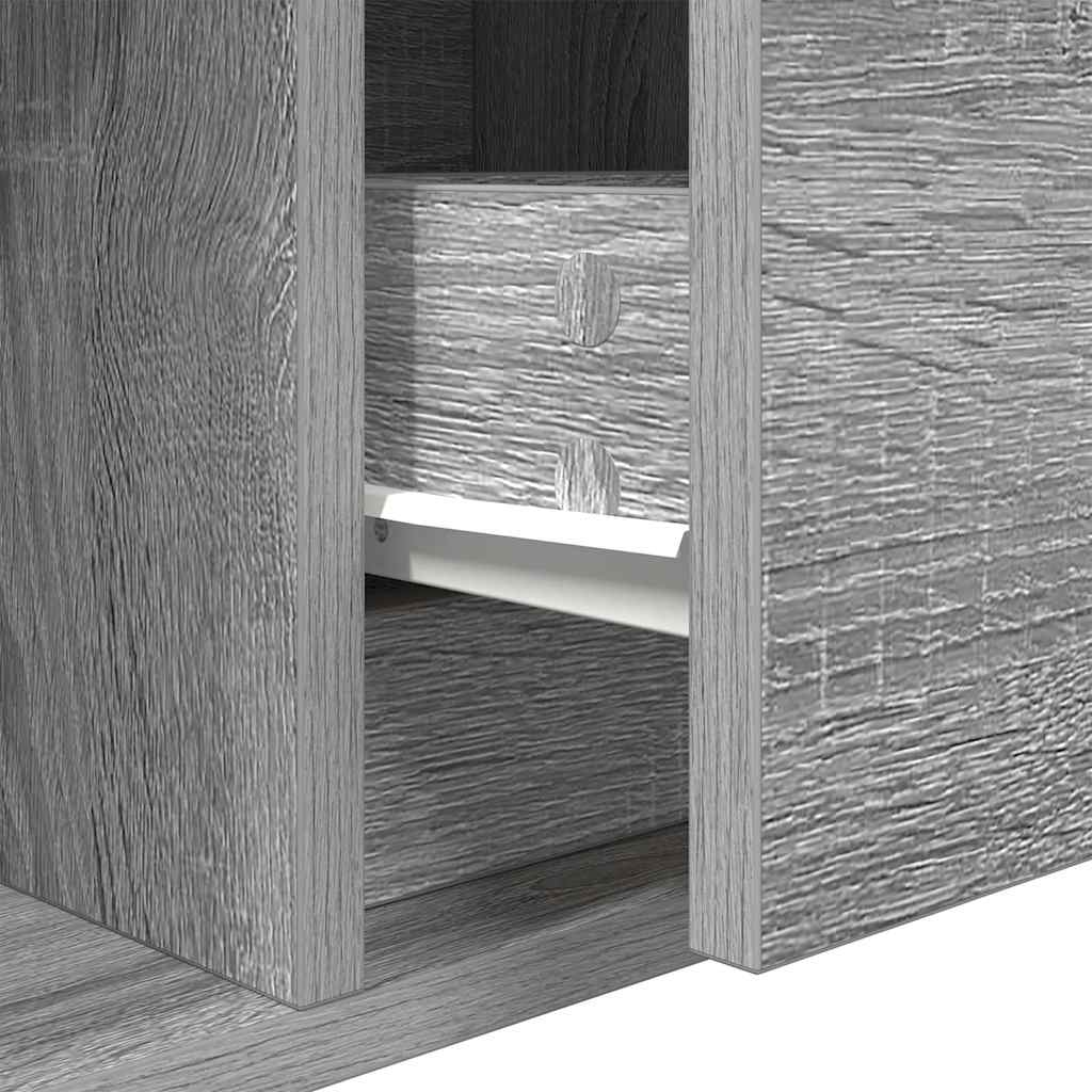 TV Cabinet Grey Sonoma 100x31x25,5 cm Engineered Wood