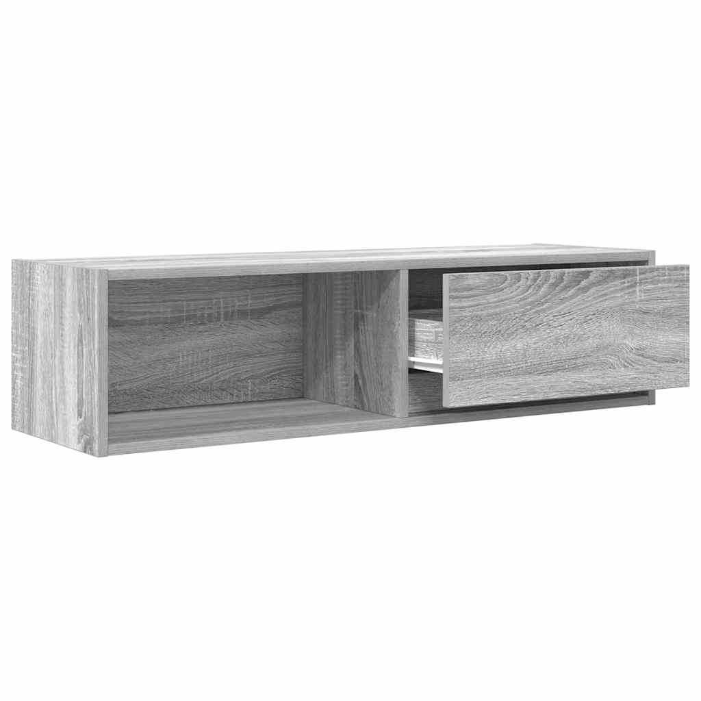 TV Cabinet Grey Sonoma 100x31x25,5 cm Engineered Wood