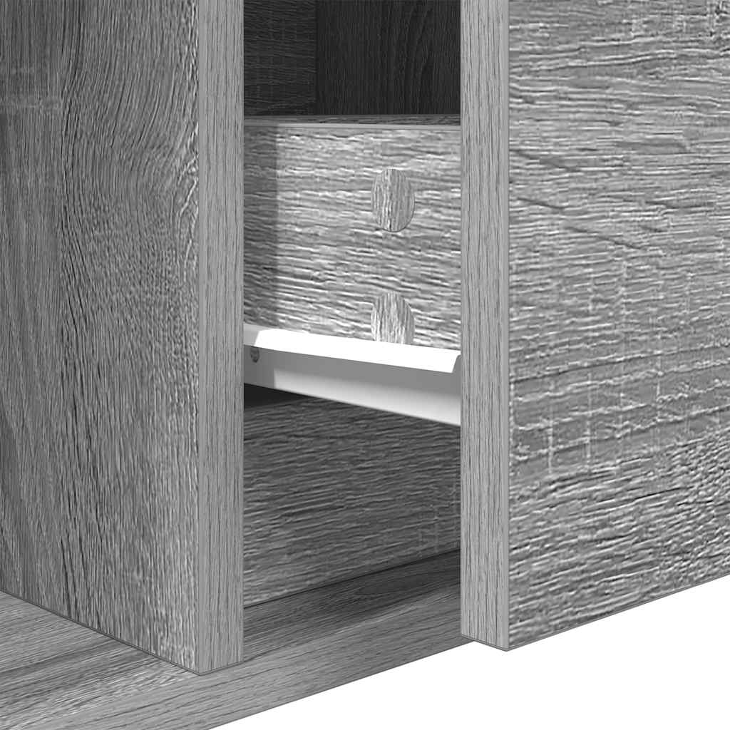 TV Cabinets 2 pcs Grey Sonoma 100x31x25,5 cm Engineered Wood