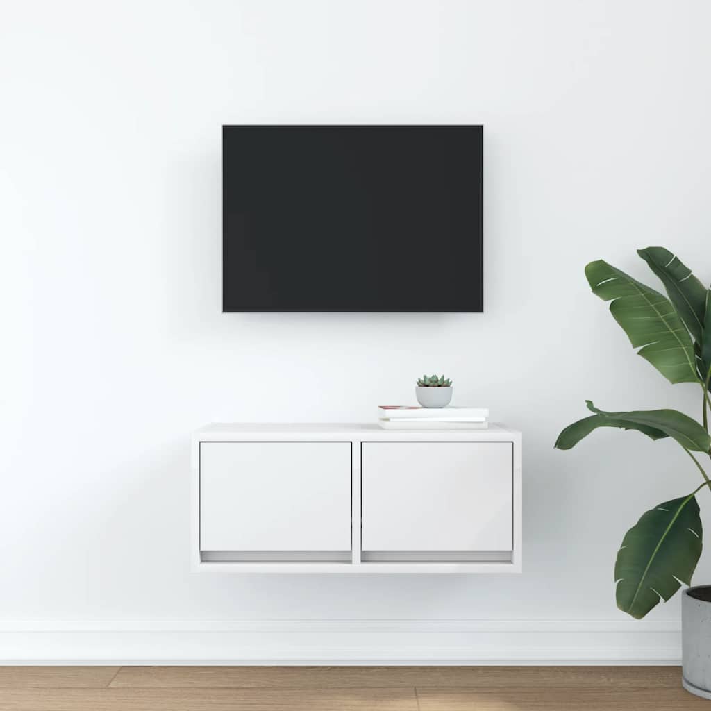 TV Cabinet White 60x31x25,5 cm Engineered Wood