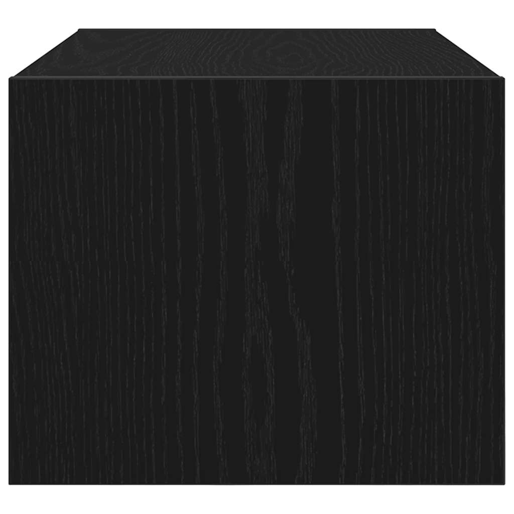 TV Cabinet Black Oak 60x31x25,5 cm Engineered Wood