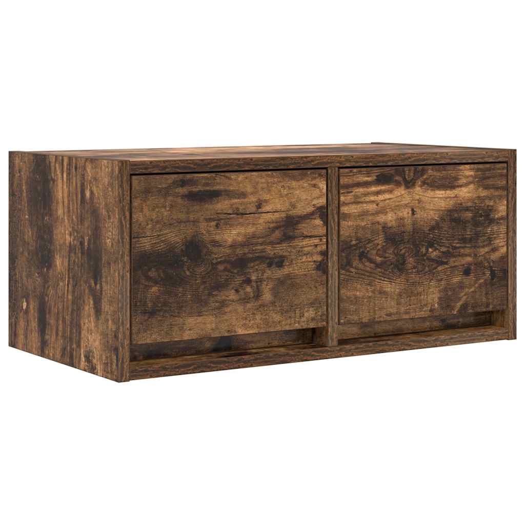 TV Cabinets 2 pcs Smoked Oak 60x31x25,5 cm Engineered Wood