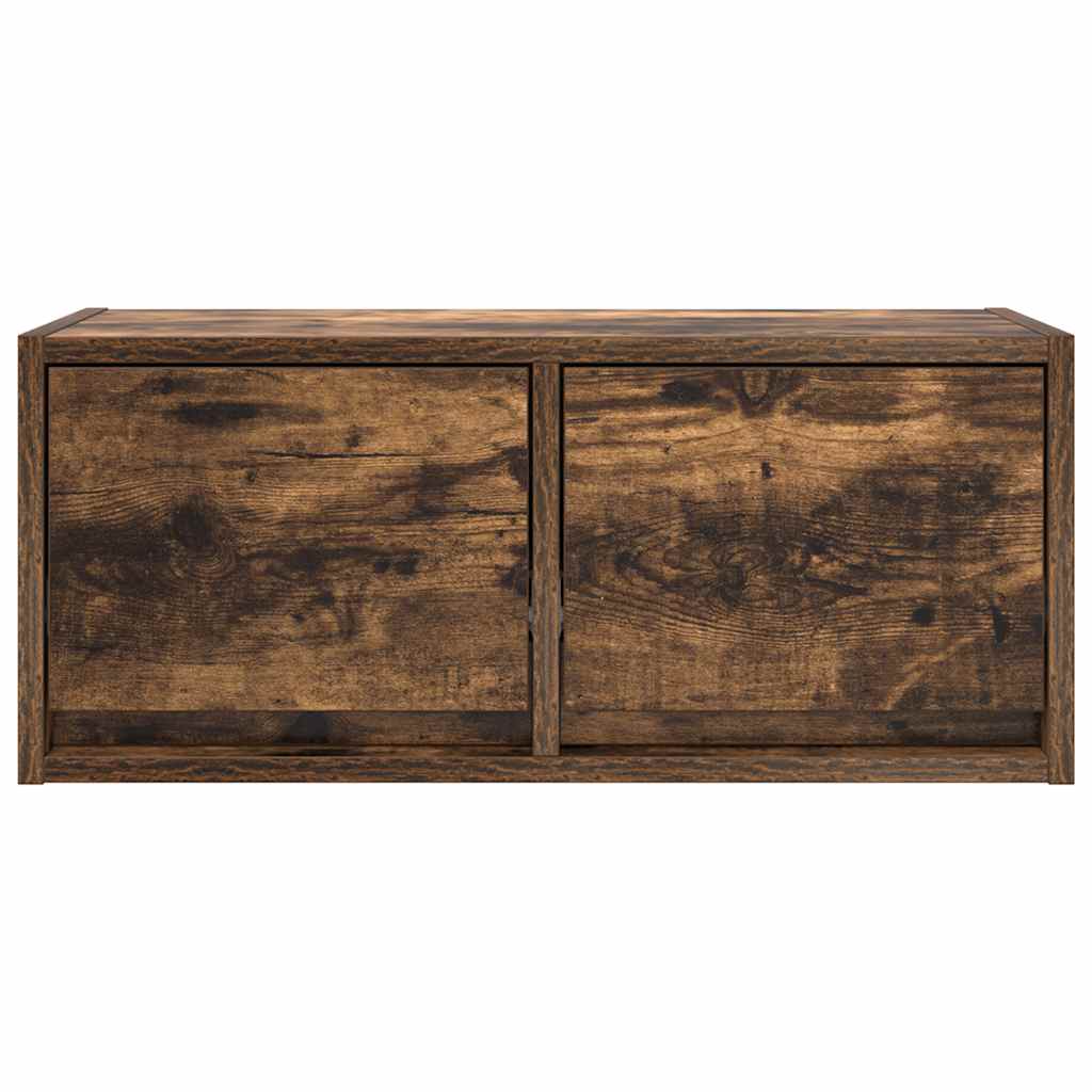 TV Cabinets 2 pcs Smoked Oak 60x31x25,5 cm Engineered Wood