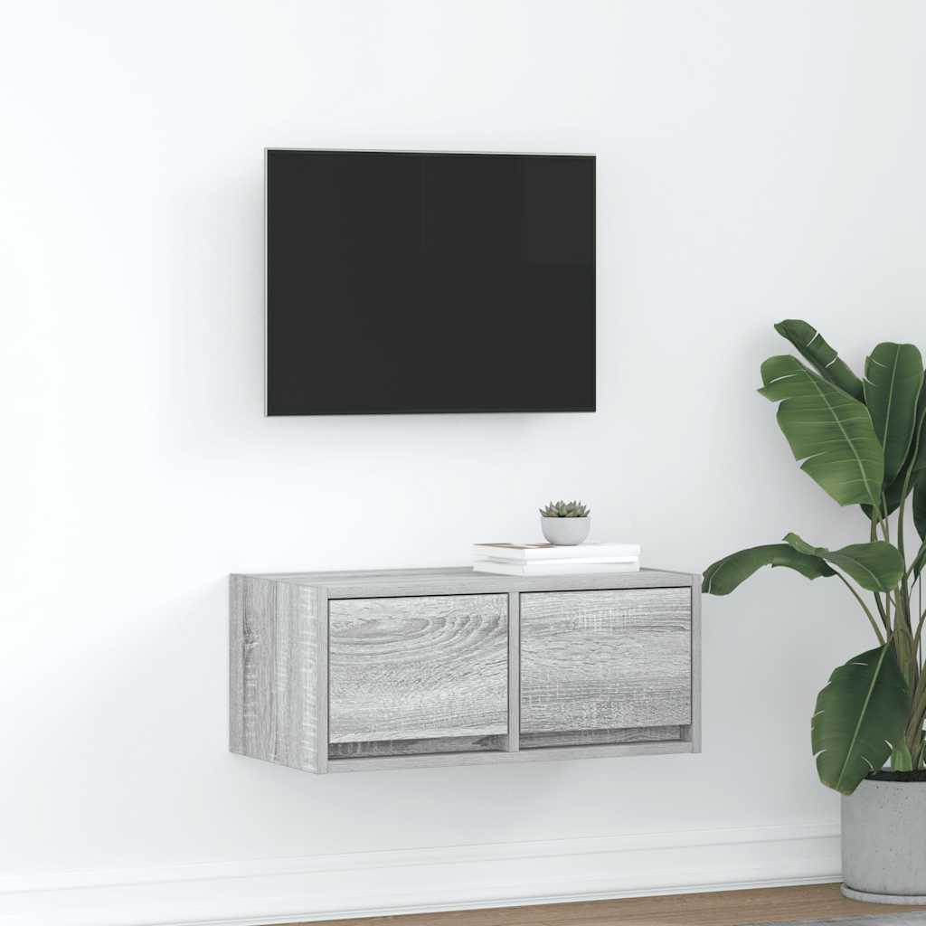 TV Cabinet Grey Sonoma 60x31x25,5 cm Engineered Wood