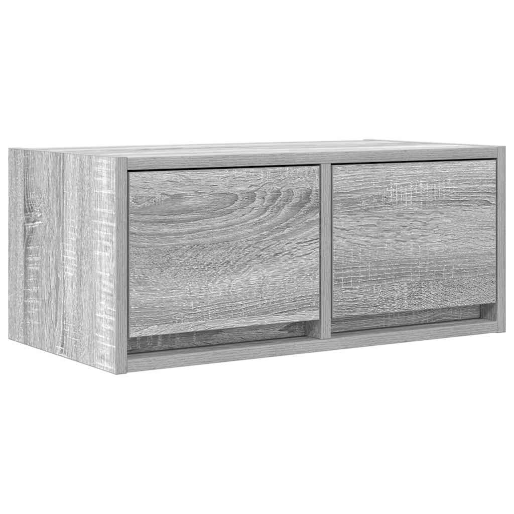 TV Cabinets 2 pcs Grey Sonoma 60x31x25,5 cm Engineered Wood