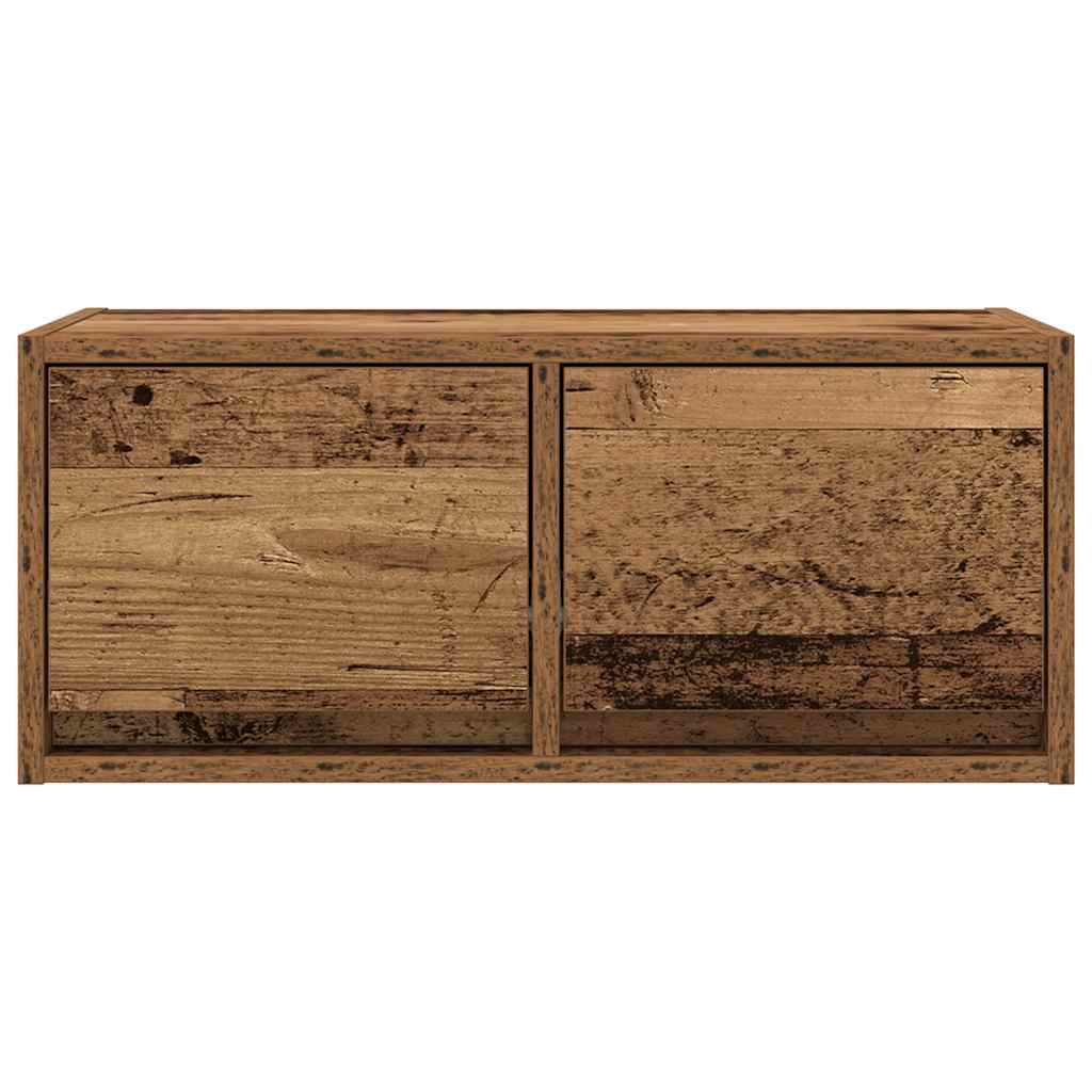 TV Cabinets 2 pcs Old Wood 60x31x25,5 cm Engineered Wood