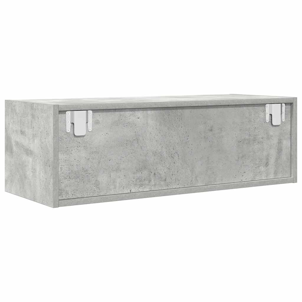 TV Cabinet Concrete Grey 80x31x25,5 cm Engineered Wood