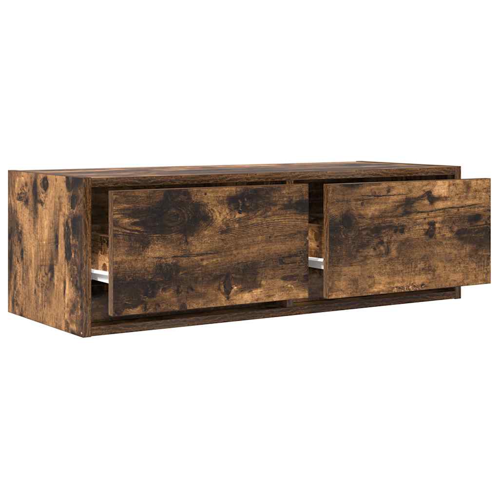 TV Cabinet Smoked Oak 80x31x25,5 cm Engineered Wood