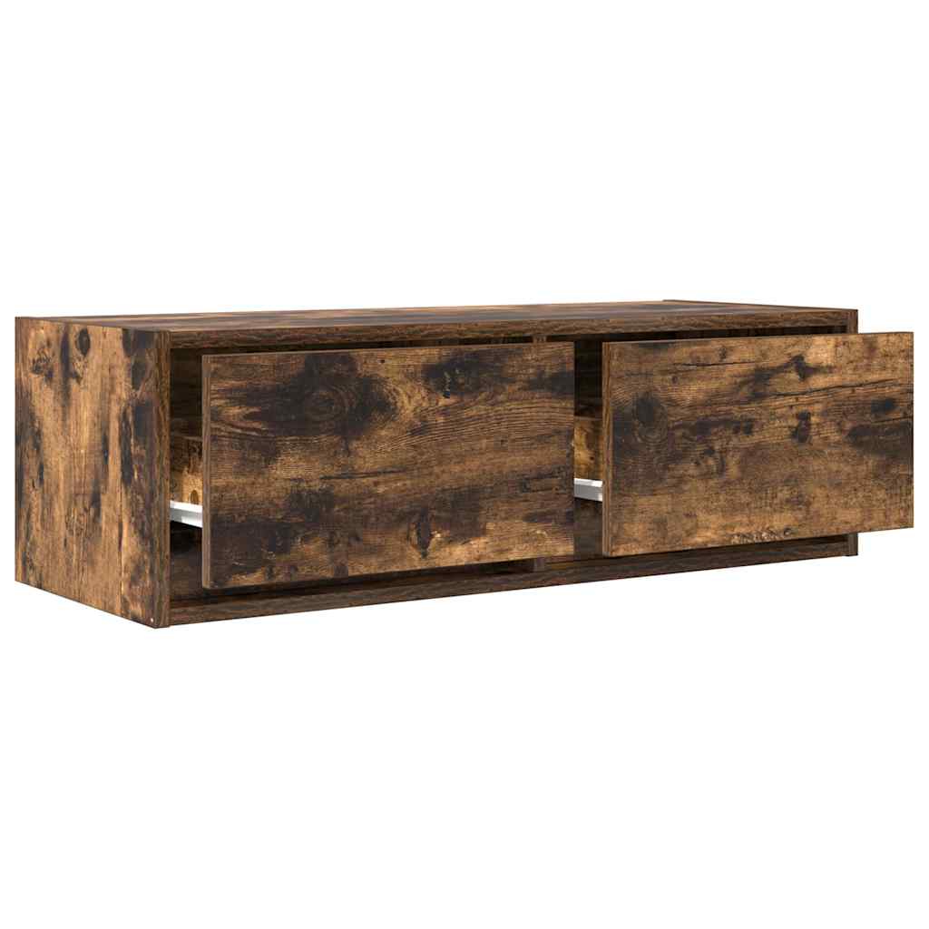 TV Cabinets 2 pcs Smoked Oak 80x31x25,5 cm Engineered Wood