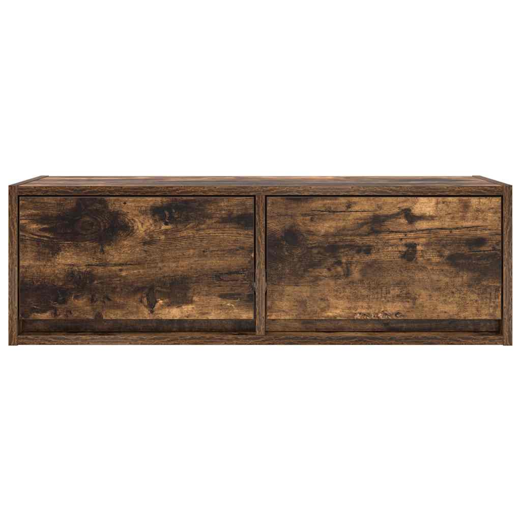 TV Cabinets 2 pcs Smoked Oak 80x31x25,5 cm Engineered Wood
