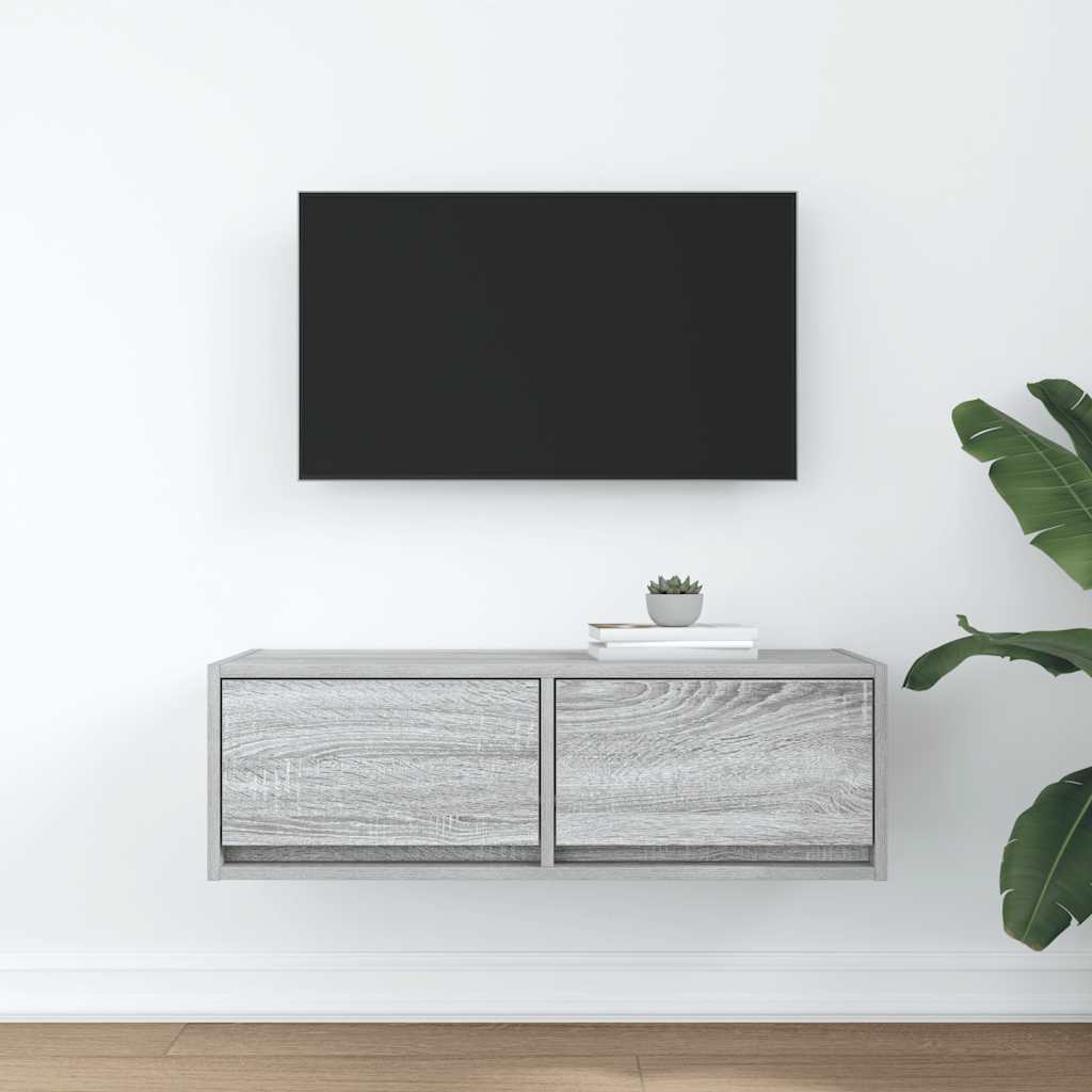 TV Cabinet Grey Sonoma 80x31x25,5 cm Engineered Wood