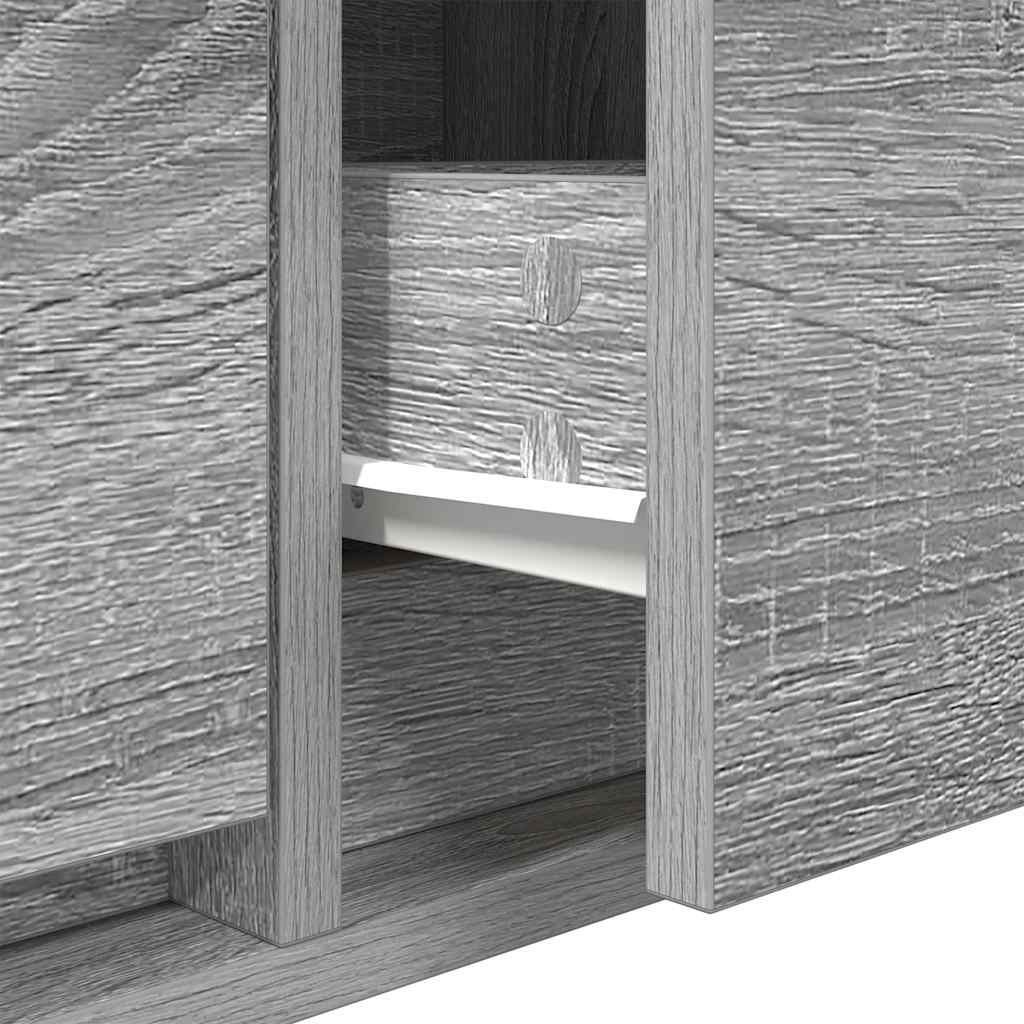 TV Cabinet Grey Sonoma 80x31x25,5 cm Engineered Wood