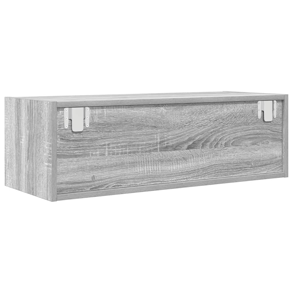 TV Cabinet Grey Sonoma 80x31x25,5 cm Engineered Wood