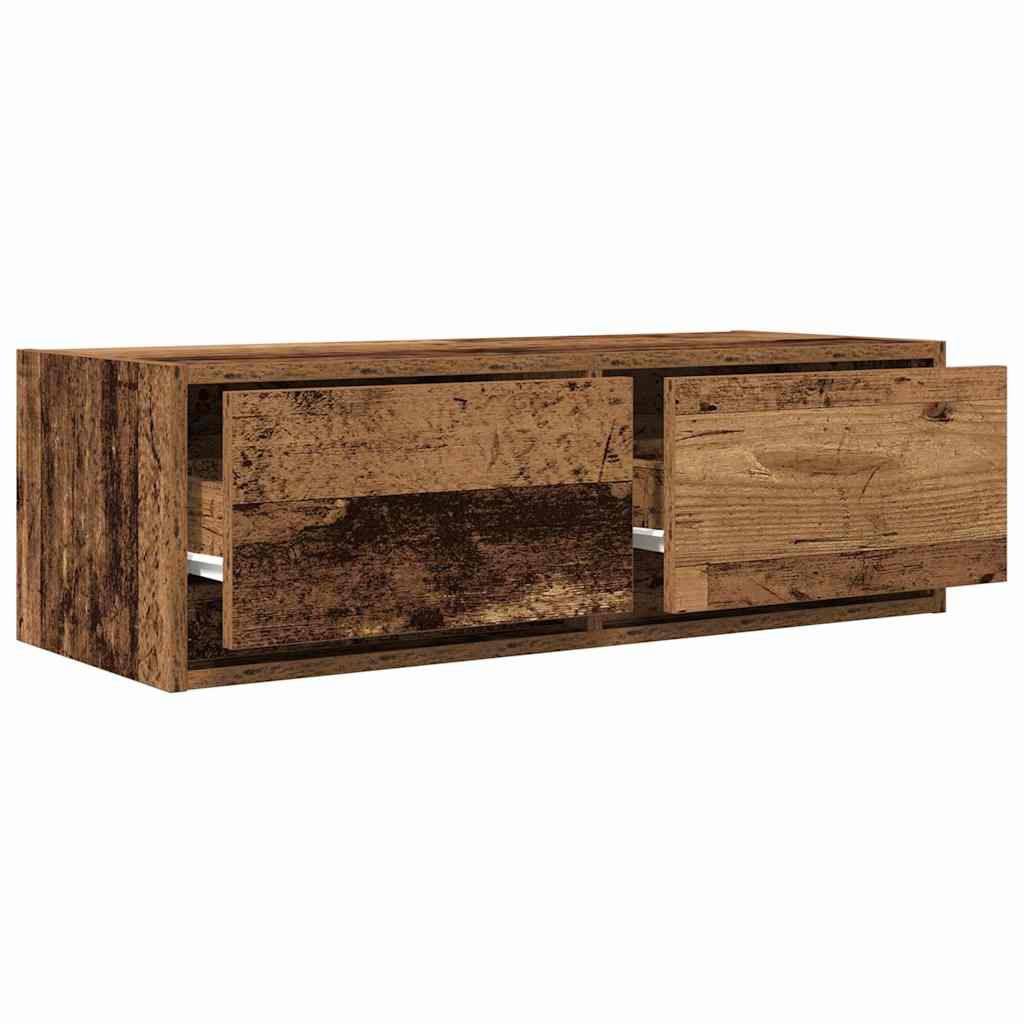 TV Cabinet Old Wood 80x31x25,5 cm Engineered Wood