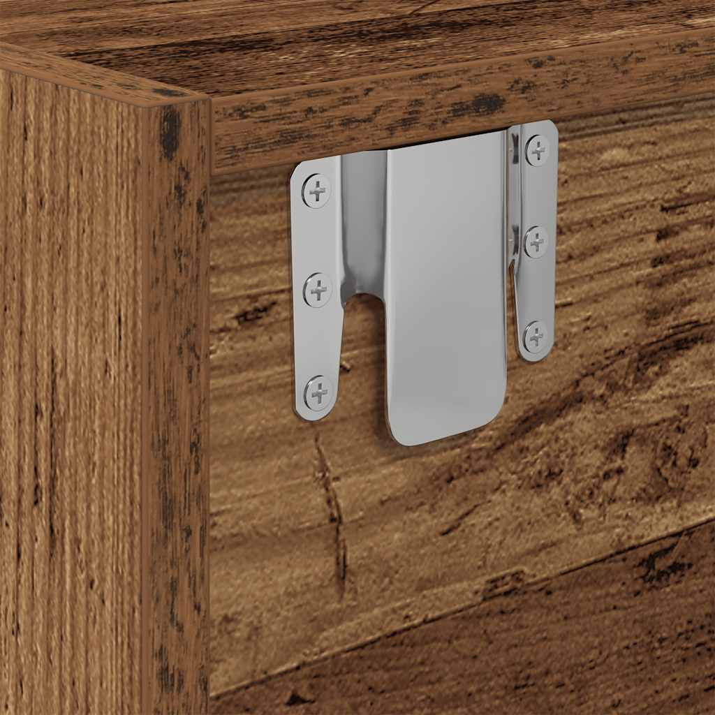 TV Cabinet Old Wood 80x31x25,5 cm Engineered Wood