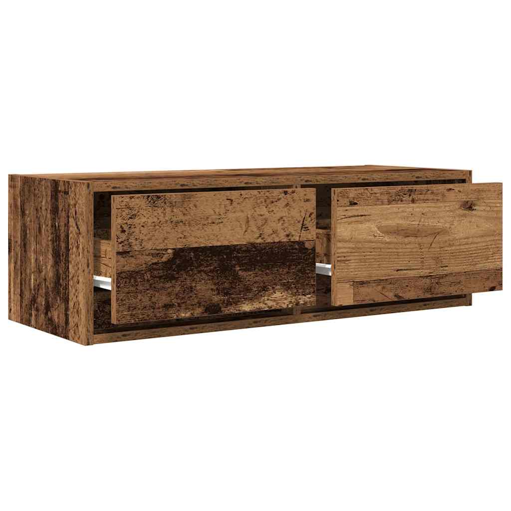 TV Cabinets 2 pcs Old Wood 80x31x25,5 cm Engineered Wood