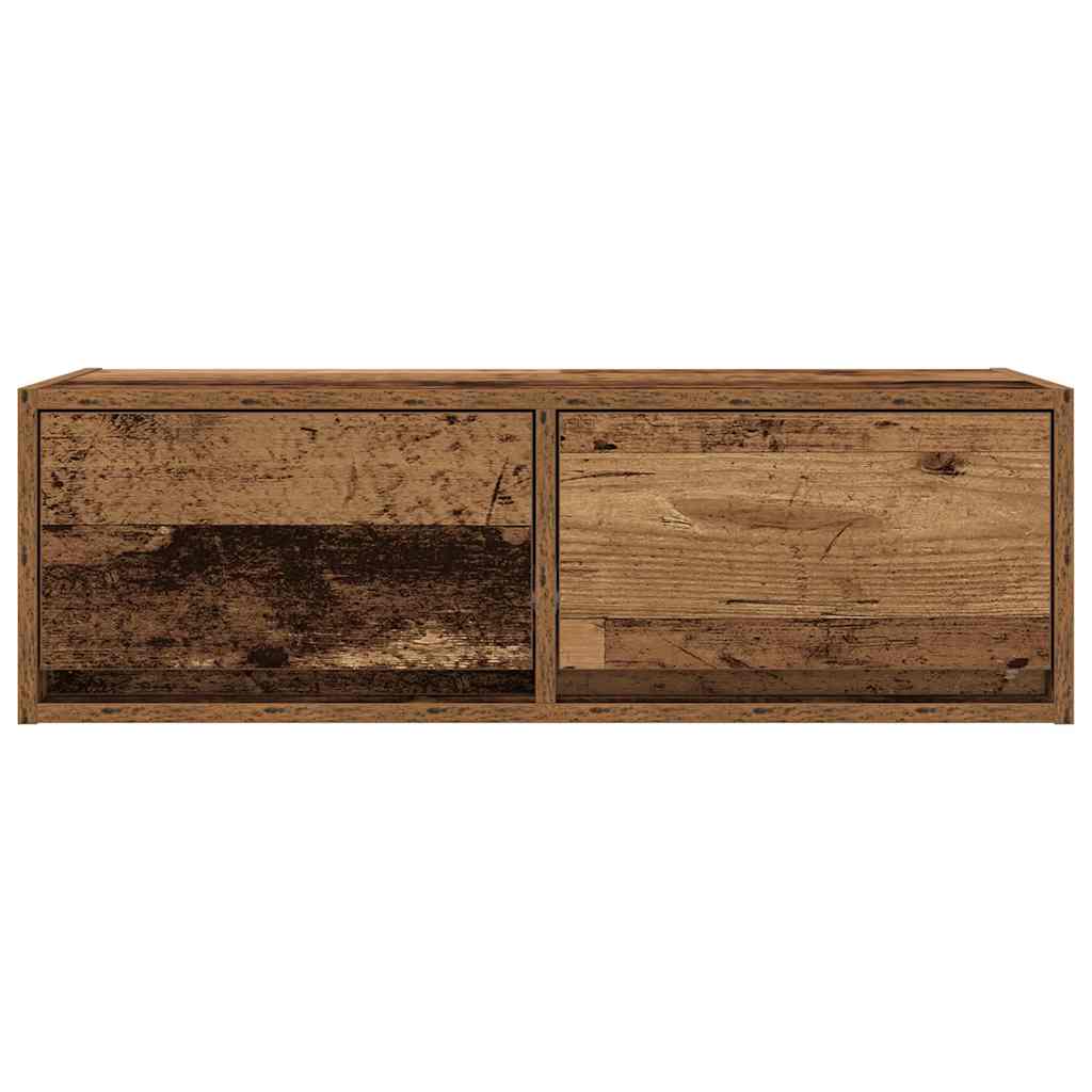 TV Cabinets 2 pcs Old Wood 80x31x25,5 cm Engineered Wood