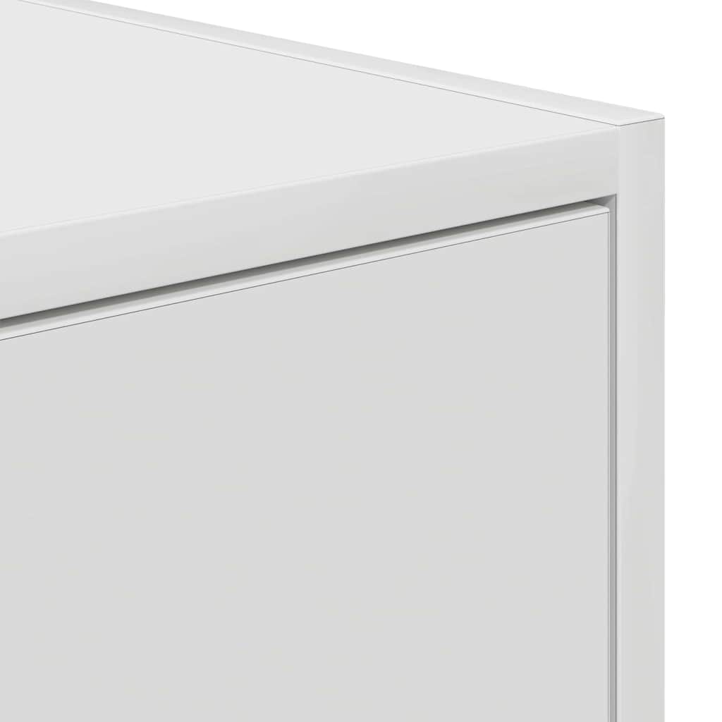 TV Cabinet with Drawer White 100 x 31 x 25.5 cm Engineered wood