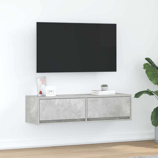 TV Cabinet 100 x 31 x 25.5 cm Concrete grey Engineered wood