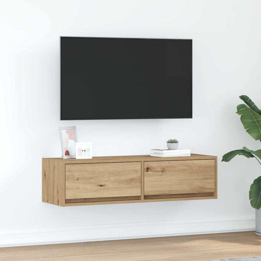 TV Cabinet 100 x 31 x 25.5 cm Artisan oak Engineered wood