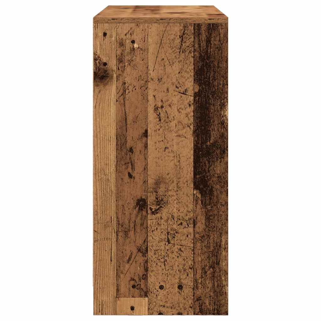 Sideboard with Drawer Old Wood 80x34x76 cm Engineered Wood