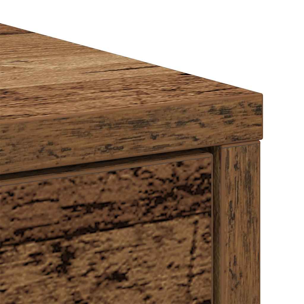 Sideboard with Drawer Old Wood 80x34x76 cm Engineered Wood
