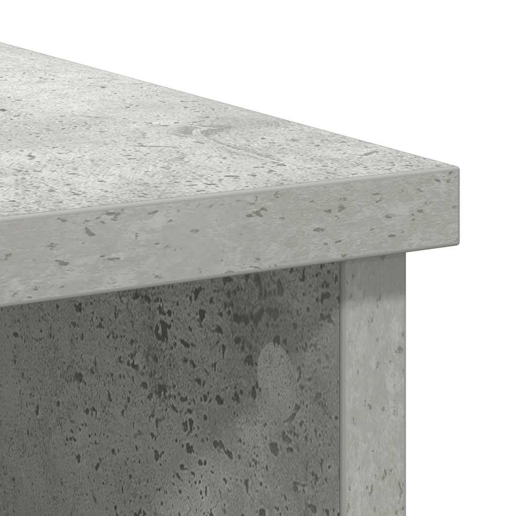Sideboard with Drawer Concrete Grey 101x35x76cm Engineered Wood