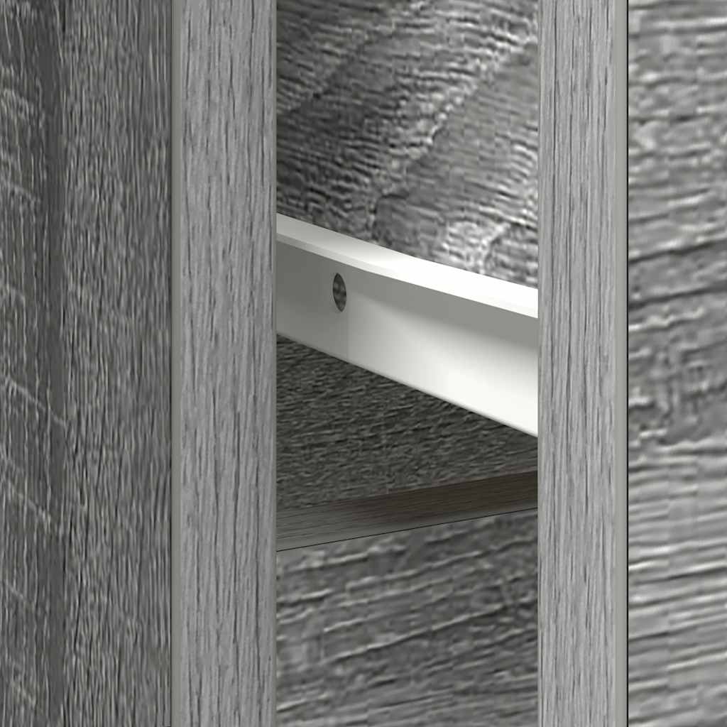 Sideboard with Drawer Grey Sonoma 101x35x76 cm Engineered Wood