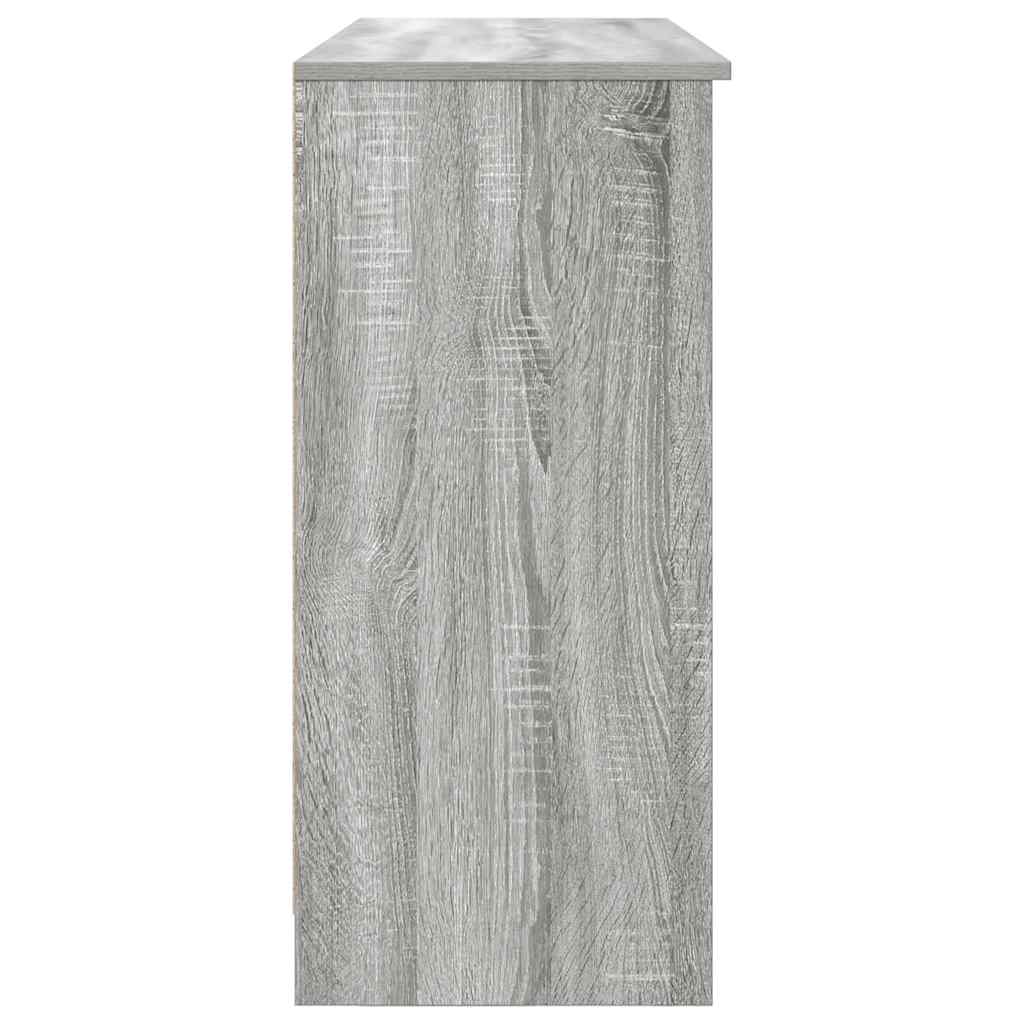 Sideboard with Drawer Grey Sonoma 101x35x76 cm Engineered Wood