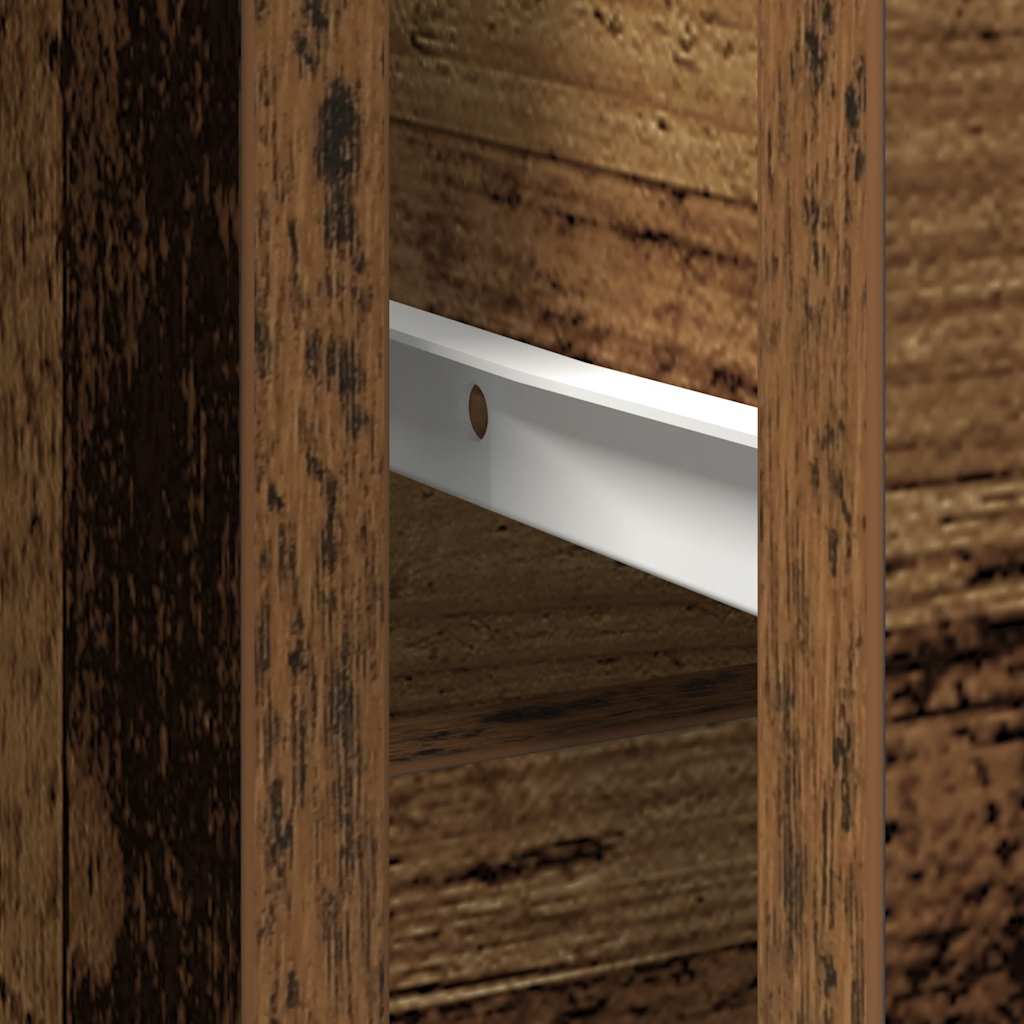Sideboard with Drawer Old Wood 101x35x76 cm Engineered Wood