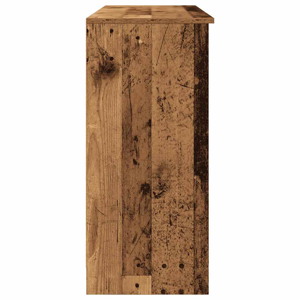Sideboard with Drawer Old Wood 101x35x76 cm Engineered Wood