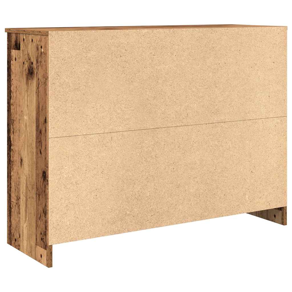 Sideboard with Drawer Old Wood 101x35x76 cm Engineered Wood