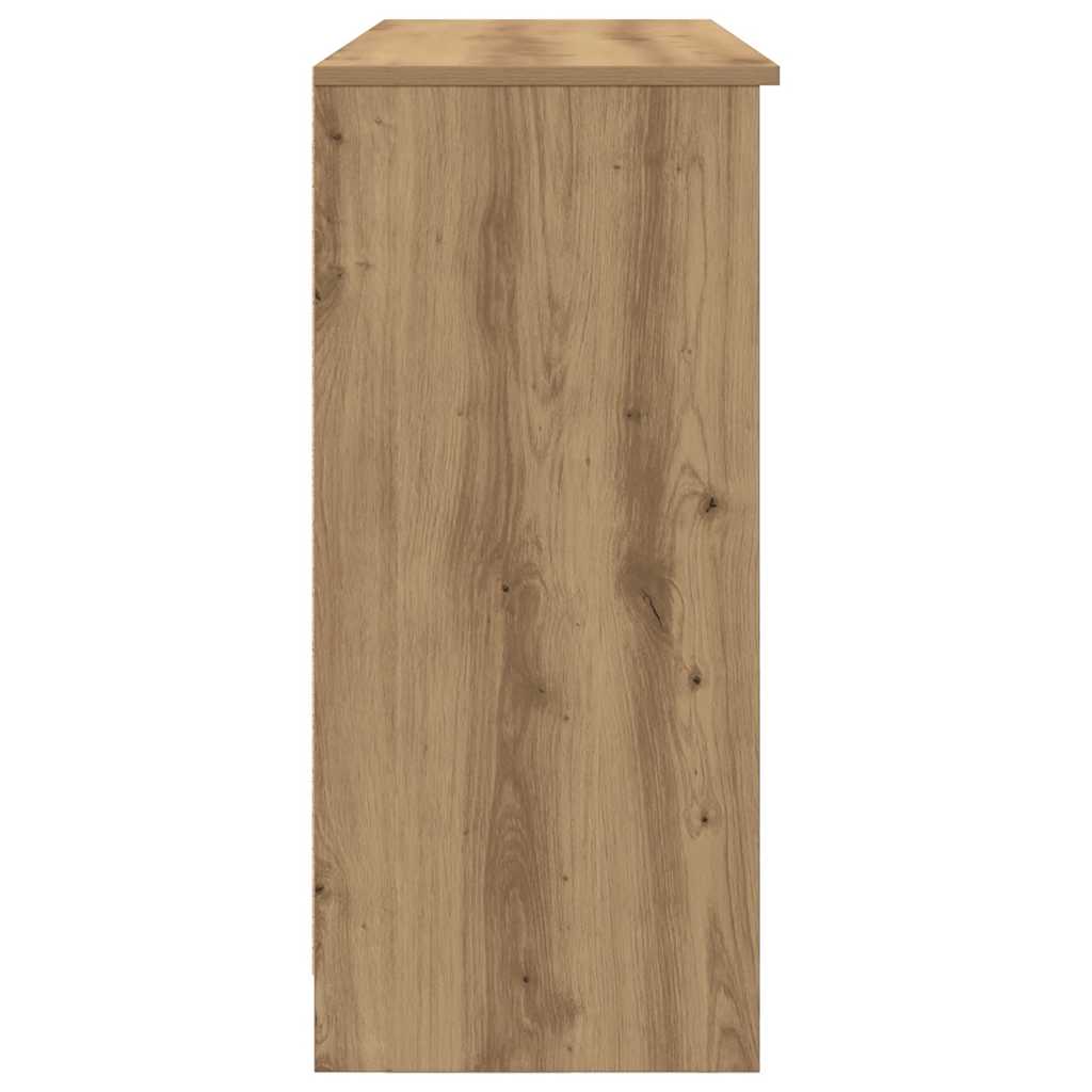 Sideboard with Drawer Artisan Oak 101x35x76 cm Engineered Wood