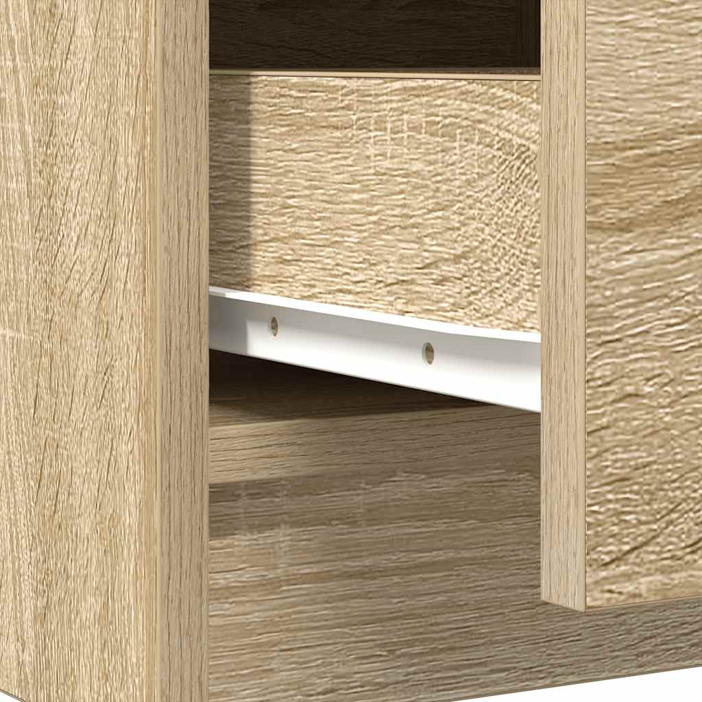 Sideboard with Drawer Sonoma Oak 71x35x65 cm Engineered Wood