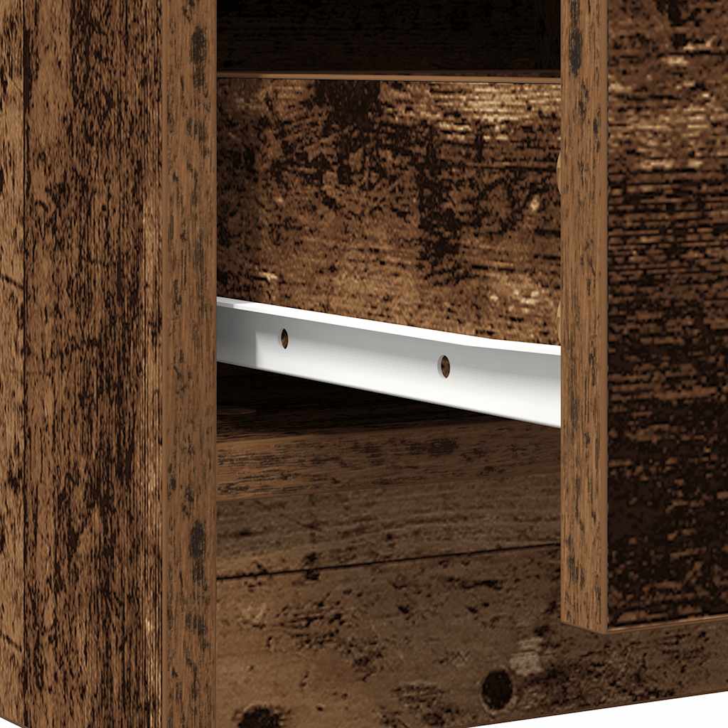 Sideboard with Drawer Old Wood 71x35x65 cm Engineered Wood
