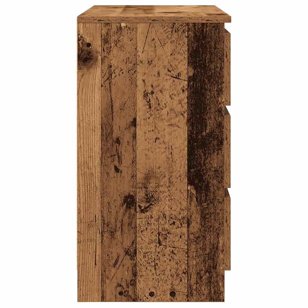 Sideboard with Drawer Old Wood 71x35x65 cm Engineered Wood
