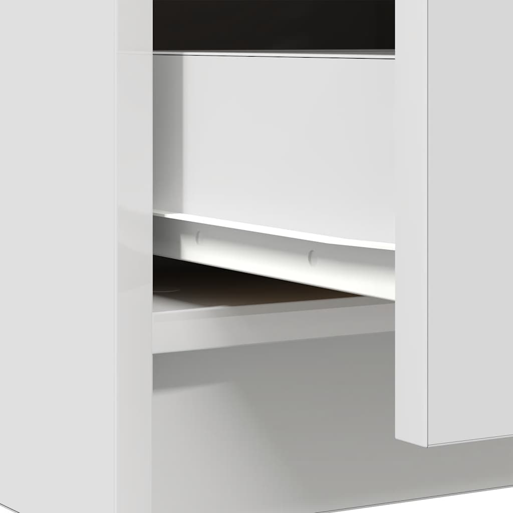 Sideboard with Drawers White 71x35x84 cm Engineered Wood