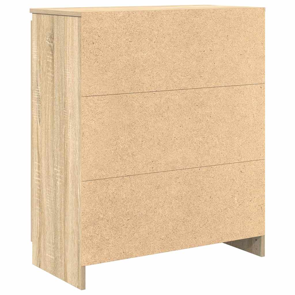 Sideboard with Drawers Sonoma Oak 71x35x84 cm Engineered Wood