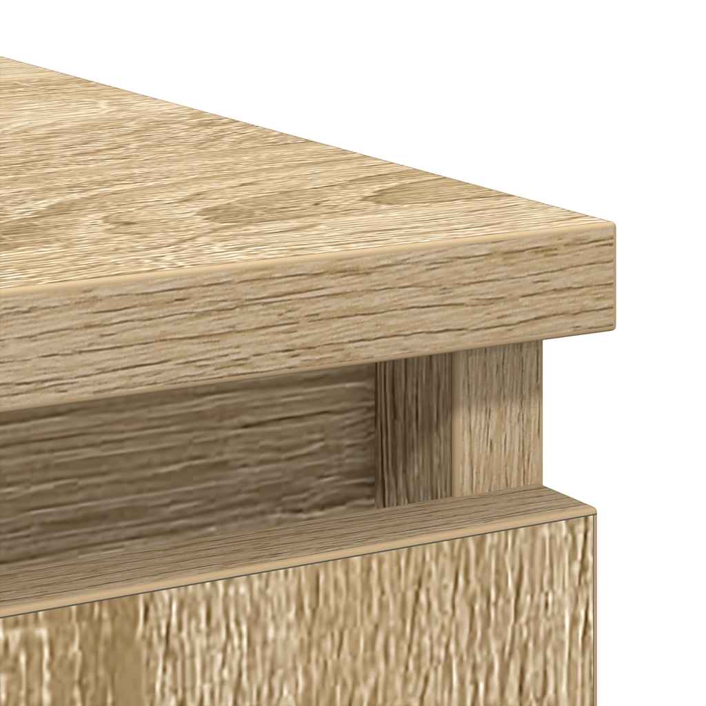 Sideboard with Drawers Sonoma Oak 71x35x84 cm Engineered Wood