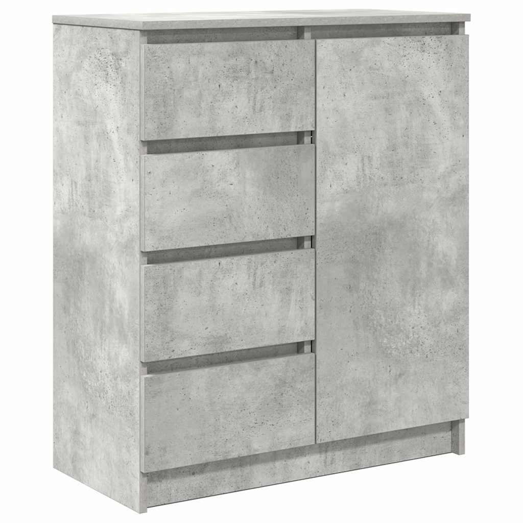 Sideboard with Drawers Concrete Grey 71x35x84cm Engineered Wood