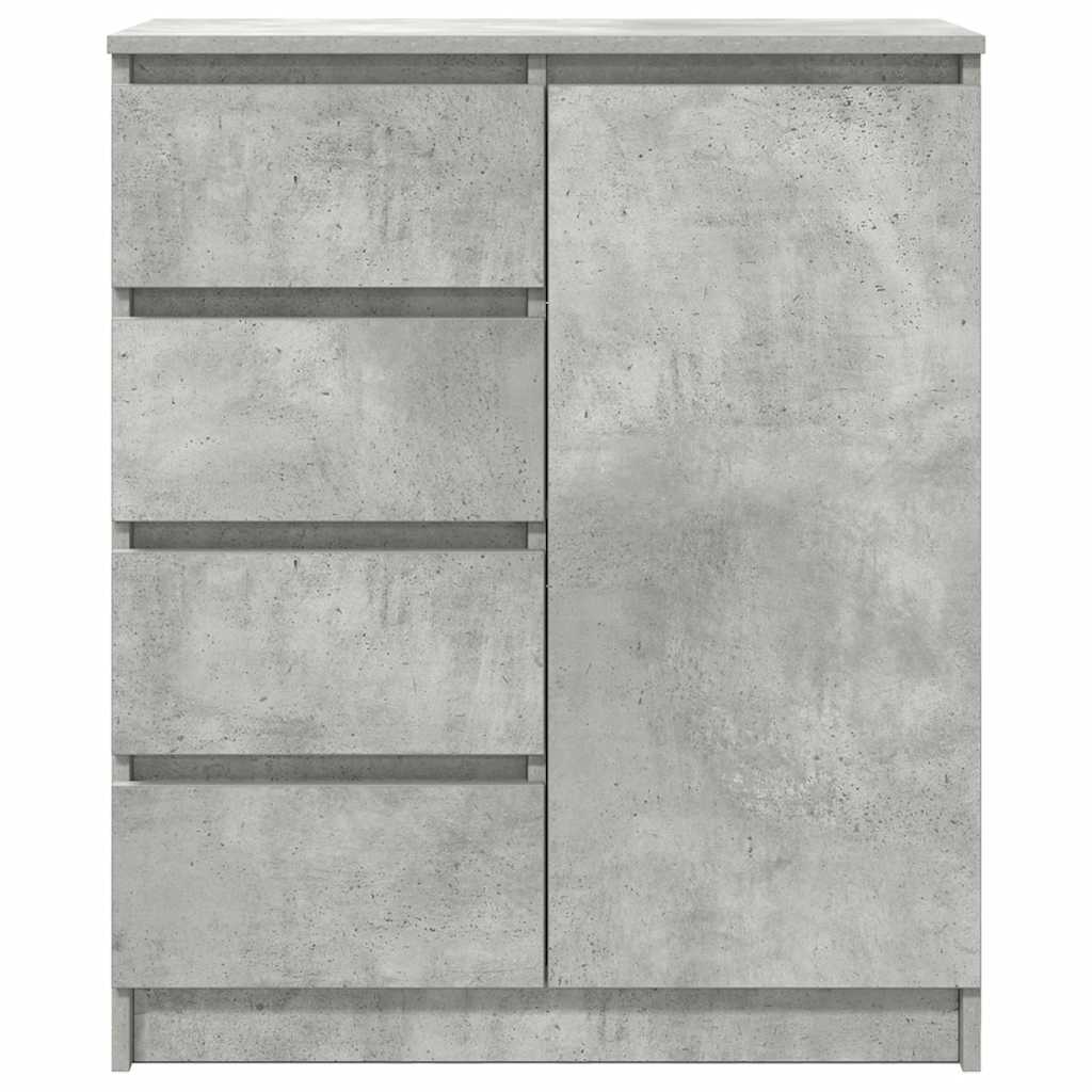 Sideboard with Drawers Concrete Grey 71x35x84cm Engineered Wood