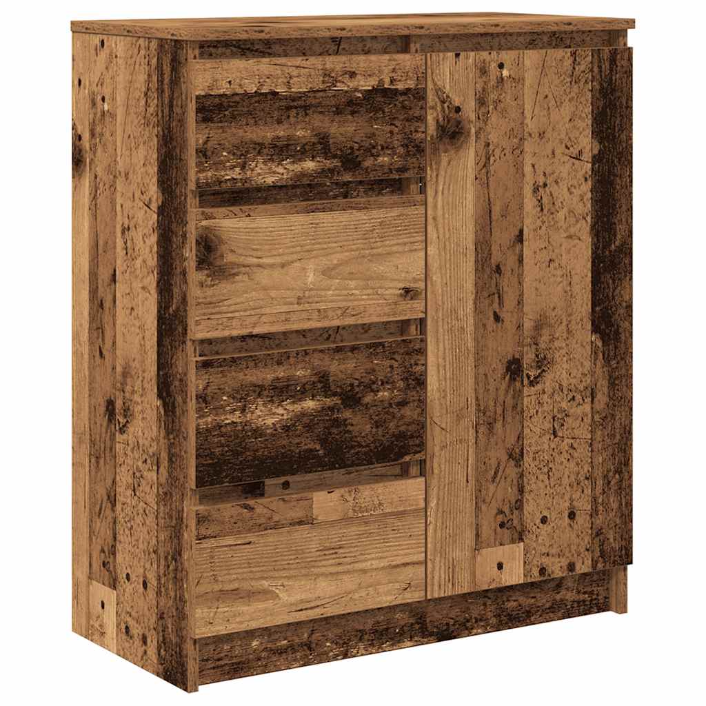 Sideboard with Drawers Old Wood 71x35x84 cm Engineered Wood