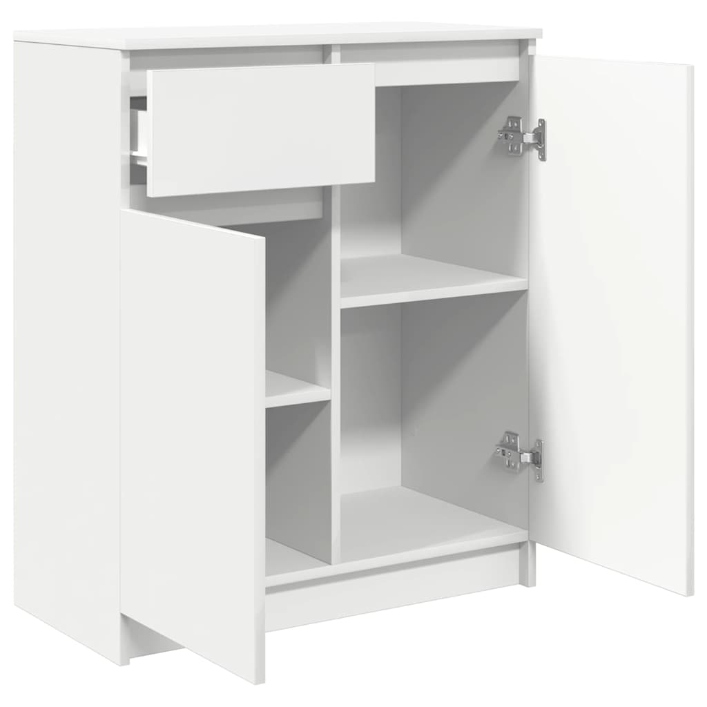 Sideboard with Drawer White 71x35x84 cm Engineered Wood